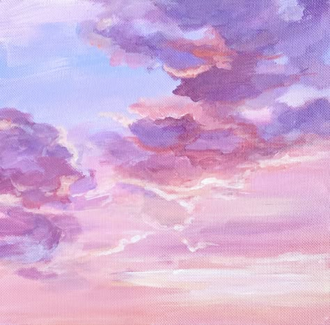 Acrylic Painting by #SunPineArt #workshop #painting #pinksky #pink #clouds #saigon #acrylic #canvas #peace #vẽ_phong_cảnh #landscape Pink Clouds Aesthetic Painting, Pink Pastel Painting, Pink Landscape Painting Acrylic, Pink Monochrome Painting, Pink Sunset Aesthetic Painting, Pink Watercolor Landscape, Pink Sky Aesthetic Painting, Pink Clouds Watercolor, Pastel Sky Painting Acrylic