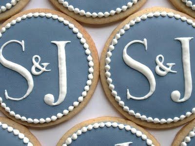 Rehearsal Dinner Favors, Engagement Cookies, Rehearsal Dinner Decorations, Monogram Cookies, Bridal Shower Cookies, Dinner Decoration, Cookie Inspiration, Cookies Decorated, Wedding Rehearsal Dinner