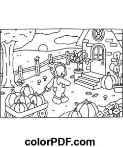 Bobbie Goods Coloring Pages, Bobbie Goods Coloring, Anna Und Elsa, Bobbie Goods, Bear Coloring Pages, Detailed Coloring Pages, Purple Trees, Cartoon Coloring Pages, Drawing Images