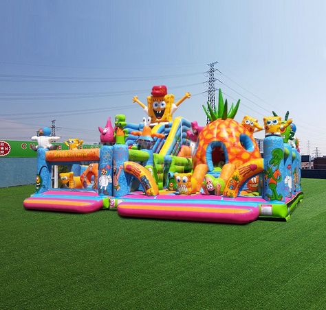 Eco Friendly Ideas, Yard Inflatables, Inflatable Water Slides, Kids Backyard Playground, Spongebob Birthday Party, Ocean Cakes, Best Christmas Toys, Holiday Inflatables, Spongebob Birthday