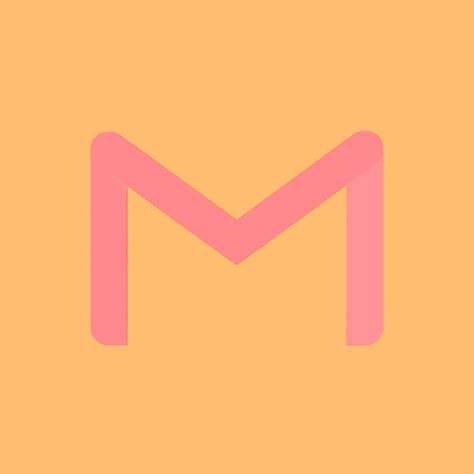 Orange Gmail Icon, Pink And Orange App Icons, Wallpaper Theme Ideas, Gmail Icon, Icons And Widgets, Wallpaper Theme, Home Screen Inspo, Cute Graphics, Widget Icon