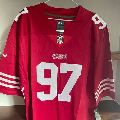 49ers Jersey Outfit Woman, 49ers Jersey, Titans Jersey, 49ers Sweatshirt, New York Giants Jersey, Nfl Dolphins, Eagles Jersey, Nfl 49ers, Nfl Steelers