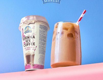 Ice Coffee, Graphic Design Product, Design Advertising, Design Product, Iced Coffee, Vienna, Product Design, Adobe Photoshop, Photoshop