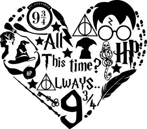 Harry Potter Silhouette, Silhouette Disney, Harry Potter Free, Harry Potter Svg, Cameo Crafts, Harry Potter Wizard, Idee Cricut, Buku Harry Potter, I'm Leaving