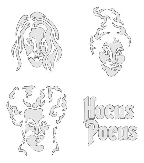 Pumpkin Patterns Carving, Pumpkin Stencil Easy, Hocus Pocus Pumpkin Carving Templates, Hocus Pocus Pumkin Carving, Pumpkin Carving Stencils Scary, Carving Templates, Hocus Pocus Pumpkins, Hocus Pocus Carved Pumpkin, Pumpkin Hocus Pocus