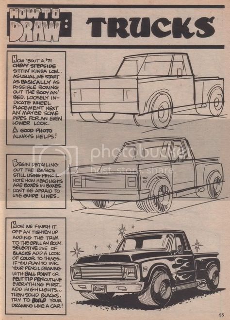 Cartoons Magazine, Draw Cars, Cartoon Car Drawing, Car Drawing, Cool Car Drawings, Drawing Cartoon Characters, Car Design Sketch, Truck Art, Cartoon Drawing