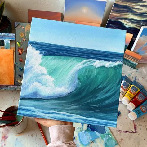 Expensive Art Supplies, Ocean Art Painting, Expensive Art, Scratchboard Art, Time Lapse Video, Nature Art Painting, Diy Canvas Art Painting, Amazing Art Painting, Art Inspiration Painting