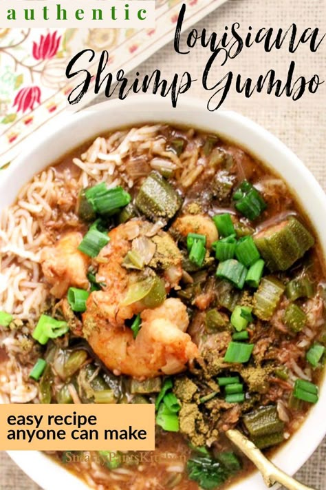 Louisiana gumbo in a bowl garnished with green onions. Filet Gumbo Recipe, Alligator Gumbo Recipe, File Gumbo Recipe, Shrimp Gumbo Recipe Easy, Crab Gumbo Recipe, Seafood Gumbo Recipe Easy, Louisiana Seafood Gumbo, Cajun Gumbo Recipe, Best Gumbo Recipe