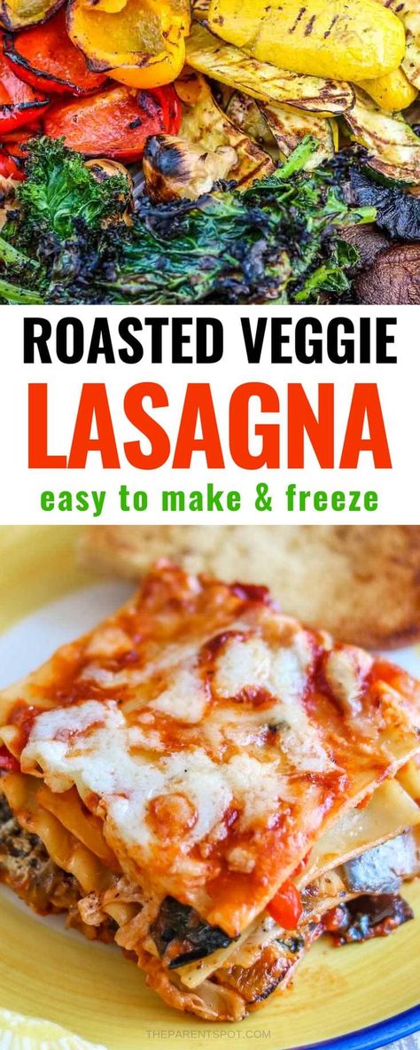 Lasagna Zucchini, Zucchini Roasted, Veggie Lasagna Recipe, Roasted Vegetable Lasagna, Lasagna Recipe With Ricotta, Vegetarian Lasagna Recipe, Easy Lasagna Recipe, Veggie Lasagna, Vegetarian Lasagna