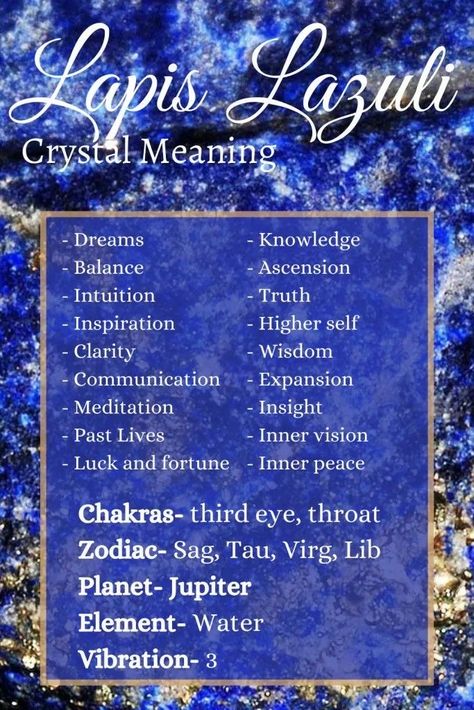 Lapis Lazuli Crystal Meaning, Psychic Crystals, Develop Psychic Abilities, Metaphysical Quotes, Witchcraft 101, Psychic Dreams, Crystal Magick, Crystal Healing Chart, Spirit Messages