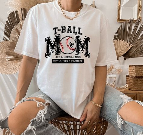 T-BALL Mom Shirt, Loud and Proud Mom, Mother's Day Gift, Baseball Season, T-Ball Loud and Proud Sweatshirt, Baseball Mama Shirt, T-Ball by ElixirCustomTee on Etsy T Ball, Baseball Mama, Baseball Season, Proud Mom, Mama Shirt, Mom Shirt, Mom Shirts, Mother's Day Gift, Mother's Day Gifts