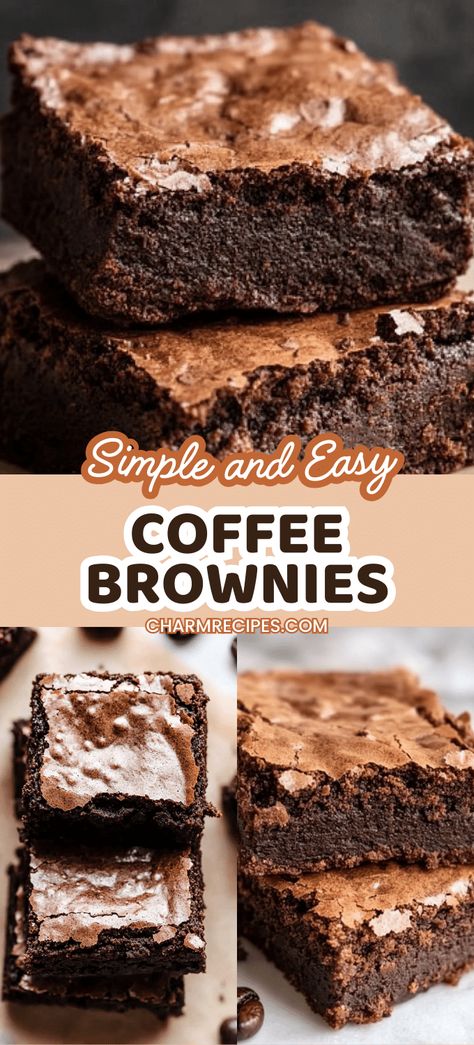 Coffee Brownies Coffee Cardamom Brownies, Coffee In Brownies, Brownies With Instant Coffee, Brownies With Oats, Instant Coffee Brownies, Coffee Brownies Easy, Instant Coffee Recipes Baking, Coffee Brownies Recipe, Coffee Flavored Desserts