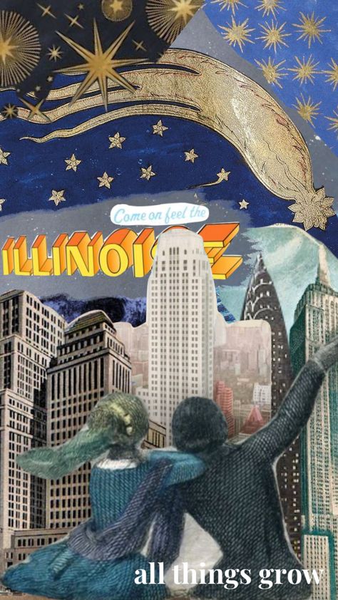 #chicago #sufjanstevens #illinoissufjanstevens #feeltheillinoise #bluemoodboard #skyline #wallpaper #moodyblues Chicago Wallpaper, Skyline Wallpaper, Sufjan Stevens, Magazine Collage, Moody Blues, Billy Joel, Band Posters, Music Poster, New Album