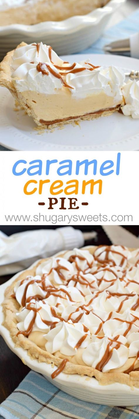 Caramel Cream Pie with an easy, homemade pie crust recipe! You can do this! #piday #criscoknowspie Caramel Cream Pie, Easy Homemade Pie Crust, Easy Homemade Pie, Yummy Pies, Christmas With The Kranks, Vegetable Shortening, Homemade Pie Crust, Homemade Pie Crust Recipe, Pie Pops