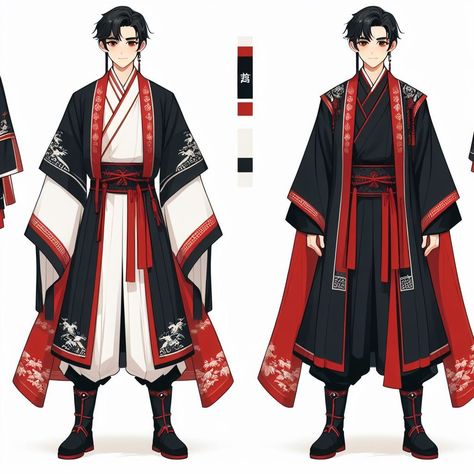 ☾~.~☕️follow me☕️~.~☾ Fantasy Japanese Clothing Art, Samurai Outfit Male, Japanese Clothes Drawing, Male Kimono Drawing, Japanese Traditional Clothing Men, Japanese Outfits Men, Traditional Chinese Clothing Male, Japanese Oc, Chinese Traditional Clothing Men