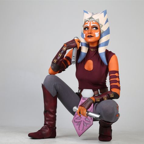 Ahsoka Outfit, Ahsoka Tano Costume, Ahsoka Tano Cosplay, Disney Cosplay Costumes, Disfraz Star Wars, Star Wars Halloween, Star Wars Ahsoka, Star Wars Costumes, Ahsoka Tano