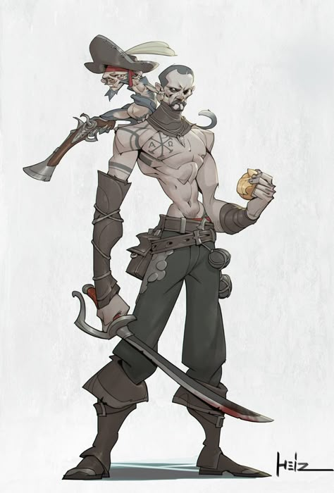 Pirate Concept Art, Pirate Concept, Pirate Character, Character Sketching, Pirate Art, Ahoy Matey, 캐릭터 드로잉, Concept Art Character, Character Design Male