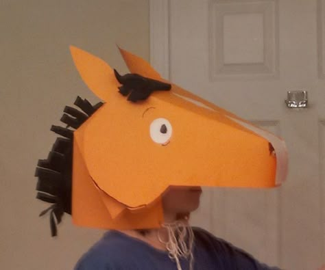 Bojack Horseman Costume, Kids Horse Costume, Paper Horse, Cinderella Theme, Horse Mask, Diy Horse, Horse Costumes, Horse Diy, Easy Costumes