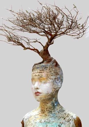 absolutely beautiful. Kath Girdler Engler Mannequin Art, Sculpture Installation, Figurative Sculpture, Paper Sculpture, Pics Art, Tree Art, Art Plastique, Altered Art, A Tree