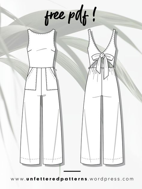 Linen Top Sewing Pattern Free, Pola Jumpsuit, Sukienki Maksi, Jumpsuit Pattern Sewing, Culinary Cooking, Free Pdf Sewing Patterns, Homesteading Skills, Sewing Projects Clothes, Free Sewing Pattern