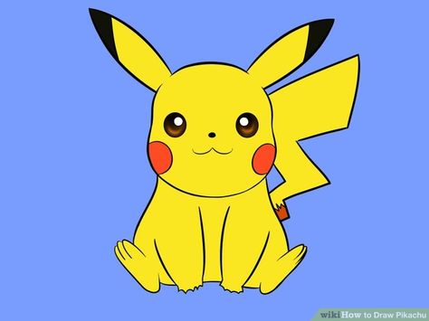 4 Ways to Draw Pikachu - wikiHow Pokemon Creator, Pichu Pokemon, Anime Nose, Japanese Cartoon Characters, Pikachu Drawing, 10 Interesting Facts, Drawing Cartoon Characters, Japanese Cartoon, Pokemon Drawings