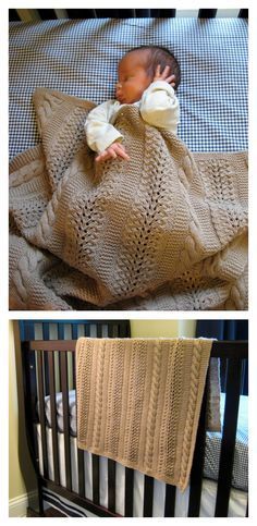 Heavenly Baby Blanket Free Knitting Pattern Knitting Patterns Free Blanket, Easy Baby Blanket, Knit Ideas, Baby Knitting Patterns Free, Knitted Blanket, Knitted Afghans, Baby Blanket Knitting Pattern, Haken Baby, Blanket Knitting