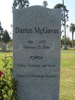 Darren McGavin ACTOR Darren Mcgavin, The Lone Gunmen, Famous Tombstones, Night Stalker, Cemetery Headstones, Famous Graves, New Service, The Last Word, Lost Girl