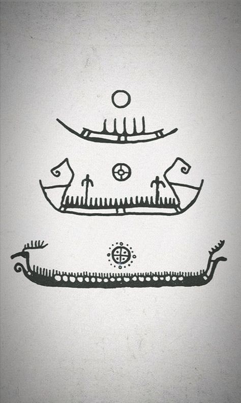 Longboat Tattoo, Viking Boat Tattoo, Viking Boats, Alfabeto Viking, Viking Longboat, Petroglyphs Art, Scandinavian Tattoo, Viking Boat, Boat Tattoo