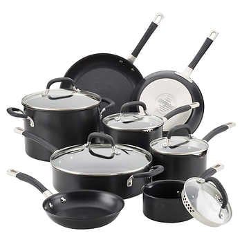 Circulon Premier Professional 13-piece Hard Anodized Cookware Set (Black) Circulon Cookware, Food Tool, Cookware Set, Steel Handle, Pots And Pans, Bakeware, Home Decor Kitchen, Cookware, High Quality