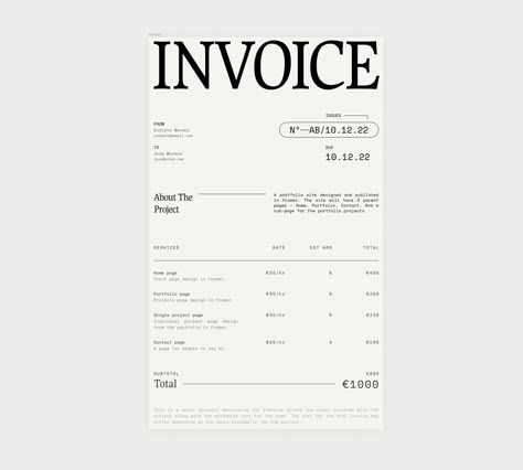 sudipto on Twitter: "designed an invoice in @figma https://t.co/s5bH7Vn7c0" / Twitter Invoice Graphic Design, Self Note, Invoice Layout, Typo Graphic Design, Photo Branding, Design Invoice, Thanks Cards, Design Studio Branding, Web Design Illustration