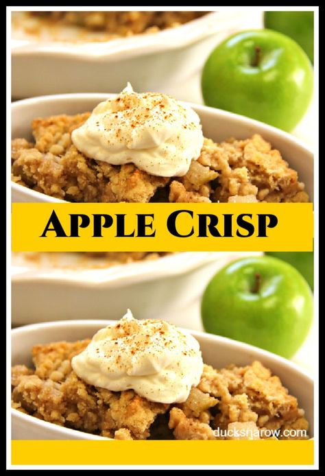 Classic Apple Crisp Recipe - 2024 - Ducks 'n a Row Bulk Recipes, Popular Desserts Recipes, Popular Dessert, Apple Crisp Recipe, Easy To Make Recipes, Apple Crisp Recipes, Bulk Food, Crisp Recipe, Save Room