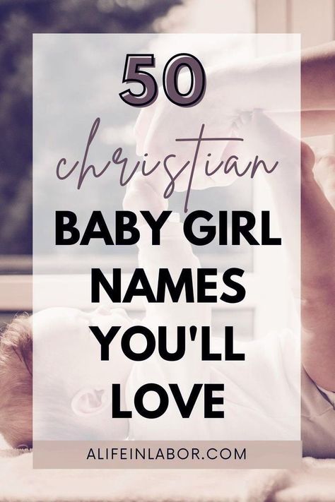 I love a good name with a meaning that you can be proud of. Naming a child is a huge decision that you and your child are going to have to live with for the rest of your lives! You better make it a good one. If you are a believer, like I am, you are going to love these Christian baby girl names that you'll be proud to call your daughter. These are my top favorite christian baby names for your little girl. Christian Names Girl, Female Biblical Names, Girl Names In The Bible, Bible Names For Girls With Meaning, Godly Baby Names, Names With Godly Meaning, Bible Baby Names And Meanings, Christian Baby Names With Meaning, Christian Girl Names With Meaning