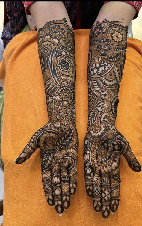 Mahadi Design, Marwari Mehndi Design, Bride Mehandi, Latest Arabic Mehndi Designs, Full Mehndi, Modern Mehndi, Beginner Henna, Mahendi Designs, Engagement Mehndi