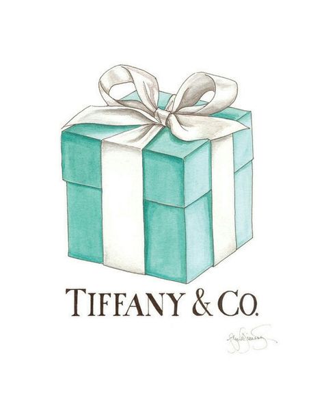 . Breakfast At Tiffany's Poster, Tiffany And Co Box, Edible Image Cake Topper, Tiffany Party, Tiffany Box, Tiffany Art, Animal Products, Breakfast At Tiffanys, Edible Images