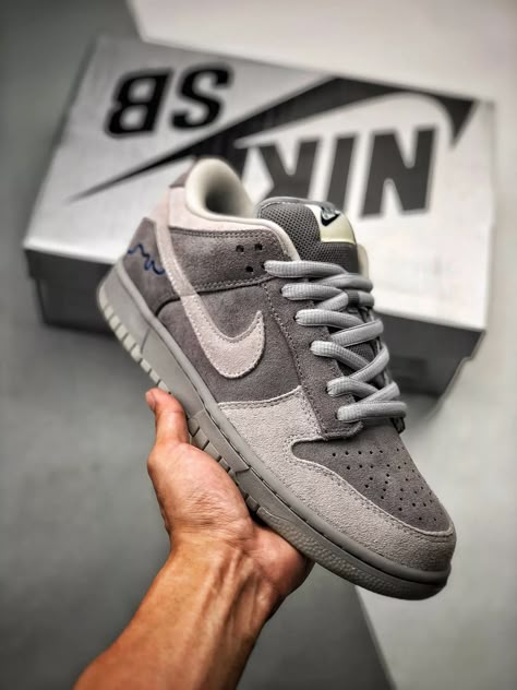 Nike Dunk Low Grey Suede Light Bone-Black For Sale – Moehfashion Nike Blazer Outfit, Shoes For Guys, Sb Shoes, Nike Sb Shoes, Nike Sb Dunk Low Pro, Sb Dunks, Basketball Nike, Nike Boots, Nike Fashion Shoes