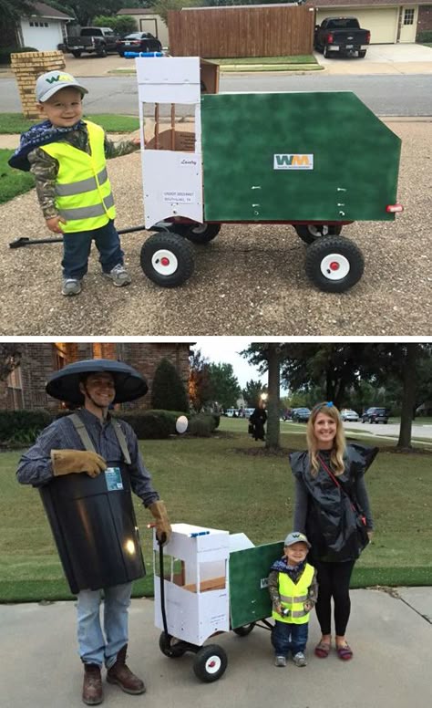 Spotted this past Halloween, this family’s clever costumes helped them haul away a ton of candy. #Halloween #Costumes Halloween Costumes With Wagon, Diy Toddler Halloween Costumes, Wagon Costume, Candy Halloween Costumes, Sibling Halloween Costumes, Toddler Boy Halloween Costumes, Easy College Halloween Costumes, Clever Costumes, Candy Halloween