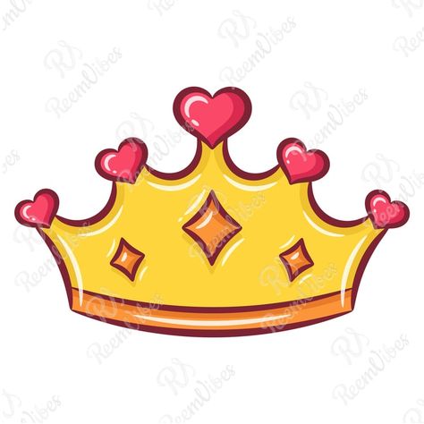 Printable cartoon of a cute crown drawing Cute Crown Drawing, Crown Cartoon Drawing, Heart With Crown Drawing, Crown Doodle, Crown Images Clip Art, Cute Kawaii Drawing, Crown Cartoon, Cartoon Crown, Scissors Drawing