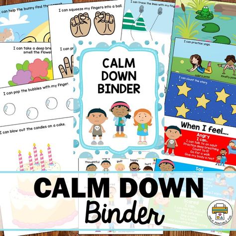 Calm Down Printables, Aba Classroom, Emotions Preschool, Printable Products, Calm Corner, Calming Corner, Calm Down Corner, Calming Activities, Counseling Activities