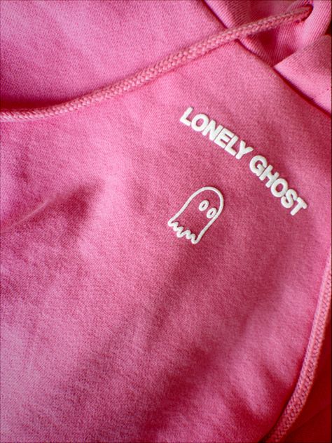 Lonely Ghost Hoodie Outfit, Lonely Ghost Sweatshirt, Hoodie Inspiration, Pretty Pajamas, Ghost Clothing, Basic Ootd, Lonely Ghost, Ghost Logo, Patchwork Hoodie