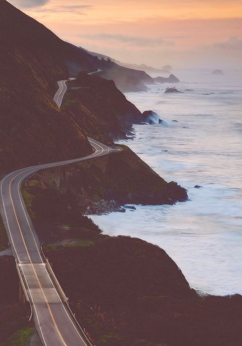 Pacific Coast Highway - Pacific Coast Highway, Long Road, Road Trip Fun, California Coast, Summer Bucket Lists, To Infinity And Beyond, Pretty Places, Kauai, Monterey