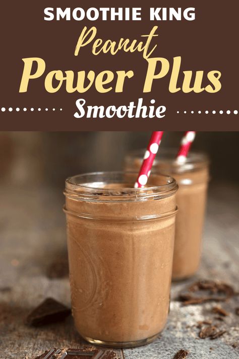 Enjoy this Smoothie King classic in the comfort of your own home! It's the perfect recipe to get you going and energized in the morning. Smoothie King Peanut Power Plus Recipe, Diy Smoothies Recipes, Smoothie King Recipes, Diy Smoothies, V Shred, Nutritious Smoothie Recipes, High Protein Smoothies, Smoothie King, Healthy Probiotics