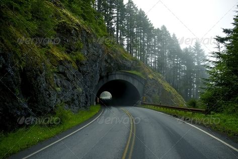 Road Tunnel by duallogic. Road Tunnel ¨C Mountain Tunnel in Washington State near Port Angeles, USA.#duallogic, #Mountain, #Road, #Tunnel Mountain Tunnel, Road Tunnel, Printable Road, Highway Map, Washington Map, Road Maps, Port Angeles, Foggy Forest, Chicago Skyline