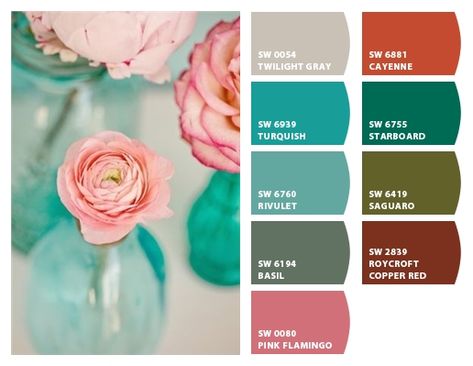 ColorSnap by Sherwin-Williams – ColorSnap by maple81 Turquoise Girls Room, Colors Schemes, Paint Color Schemes, Color Schemes Colour Palettes, Favorite Paint Colors, Living Room Color Schemes, Paint Color Palettes, Color Palette Pink, Room Color Schemes