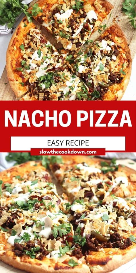 Homemade Pizza Dough Recipe, Beef Pizza, Pizza Oven Recipes, Nacho Toppings, Baked Pizza, Seafood Pizza, Breakfast Pizza Recipe, Unique Pizza, Pizza Sauce Recipe