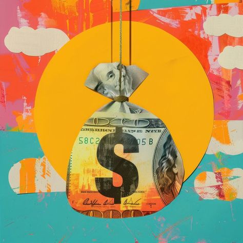 Collage money art investment. | free image by rawpixel.com / Boom Money Collage Art, Money Collage, Money Art, Art Investment, Vintage Pop, Collage Illustration, Art Bag, Collage Design, About Money