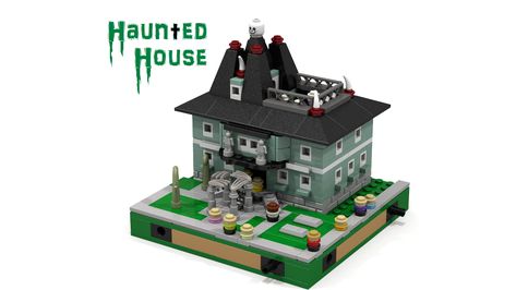 LEGO Ideas - Haunted House Lego Haunted House, Mini Building, Lego Buildings, Lego Mini, Lego Mocs, A Haunted House, This Old House, Lego Design, Lego Building