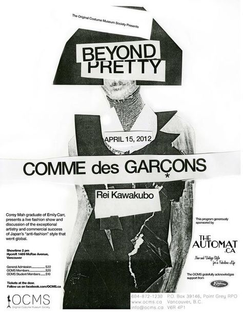 Are.na / 💊 RALLY IN THE STREETS Comme Des Garcons Vintage, Anti Fashion, Rei Kawakubo, Poster Ads, Design Artwork, Fashion Advertising, Fashion Poster, Vintage Poster, Comme Des Garcons