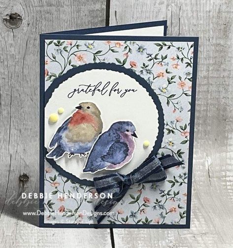 Joy Fold Card, Designer Paper Cards, Dsp Cards, Fancy Fold Card Tutorials, Spring Cards, Designer Series Paper, Bird Cards, Fancy Fold Cards, Stamping Up Cards