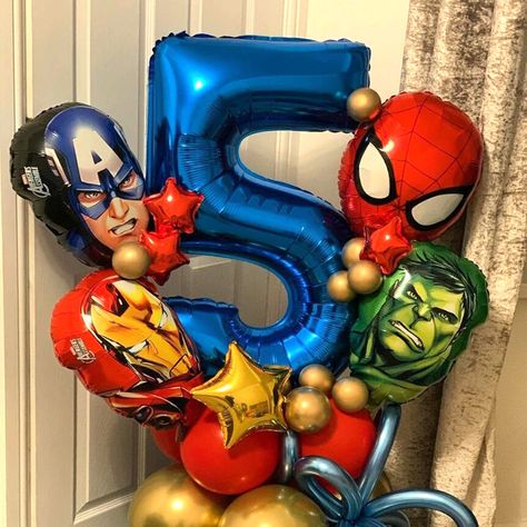 Spiderman Balloon, Kids Birthday Party Decoration, Metallic Balloons, Superhero Birthday Party, Mickey Mouse Ears, Mylar Balloons, Superhero Birthday, Incredible Hulk, Child Day