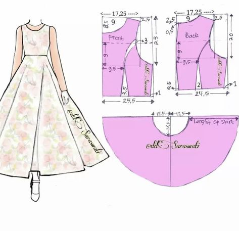 Diy Clothes Patterns, Dress Sewing Patterns Free, Clothing Pattern Design, Dress Patterns Diy, Design Hacks, Gifts Wrapping, Sewing Clothes Women, Dress Patterns Free, Pattern Dress Women